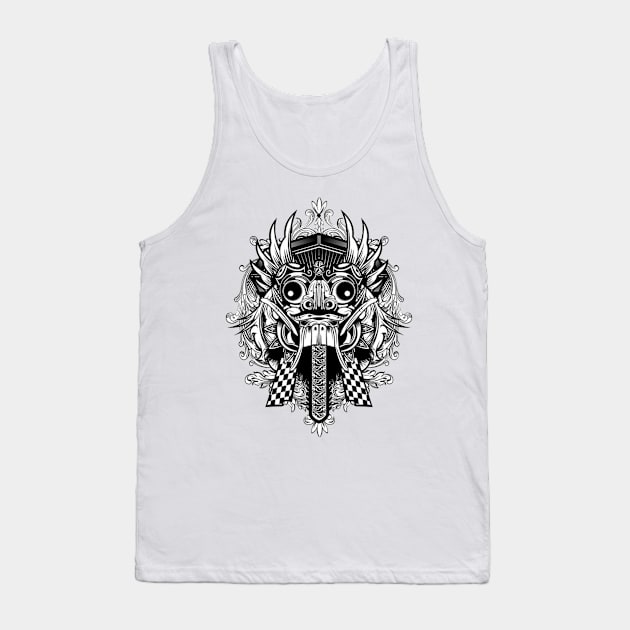 Barong Bali Indonesia Tank Top by Altaf-Aji